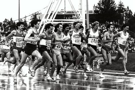 1980 10,000m Olympic Trials (mavis is third from right). Photo: lets run.com